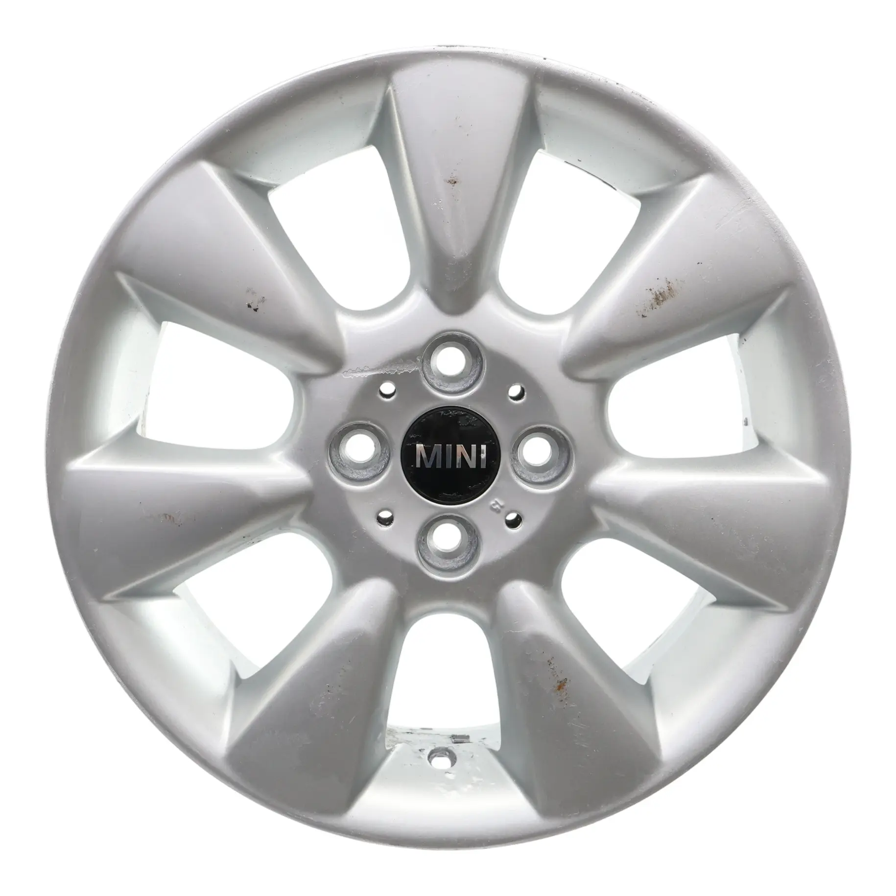 Mini Cooper R50 R52 Argento Cerchio In Lega 16" 6,5J ET:48 7-Spoke 92 6763297