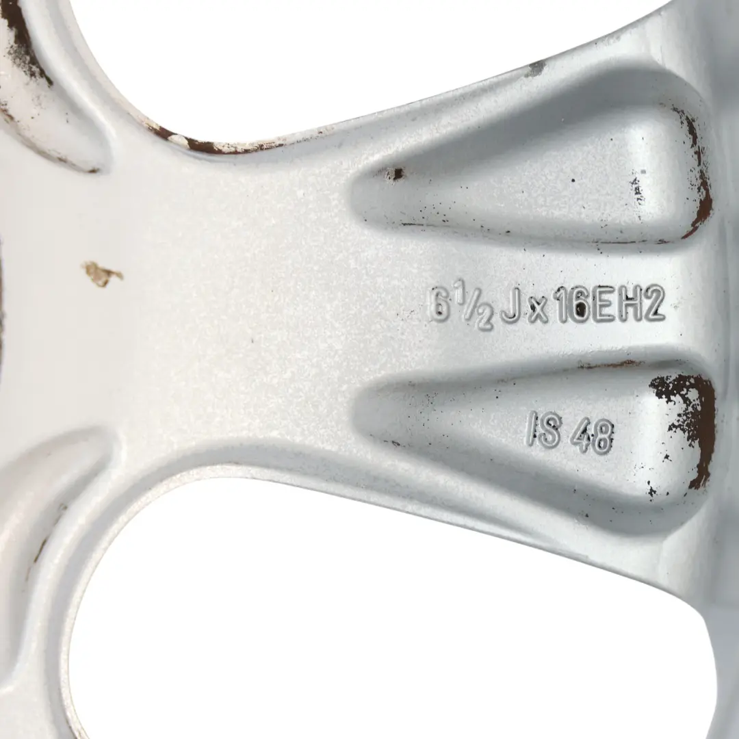 Argento Cerchio In Lega 16" 6,5J ET:48 7-Spoke 92 per Mini Cooper R50 R52 con numero di parte 6763297 Mini Cooper R50 R52 Argento Cerchio In Lega 16" 6,5J ET:48 7-Spoke 92 - SKU 6763297-3 - Numero di parte 6763297