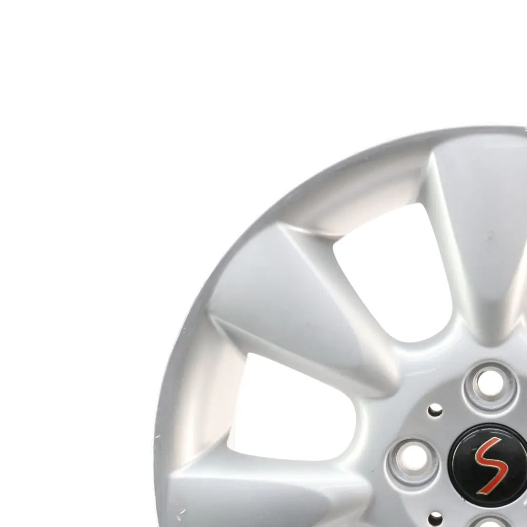 Argento Cerchio In Lega 16" 6,5J ET:48 7-Spoke 92 per Mini Cooper R50 R52 con numero di parte 6763297 Mini Cooper R50 R52 Argento Cerchio In Lega 16" 6,5J ET:48 7-Spoke 92 - SKU 6763297-3 - Numero di parte 6763297