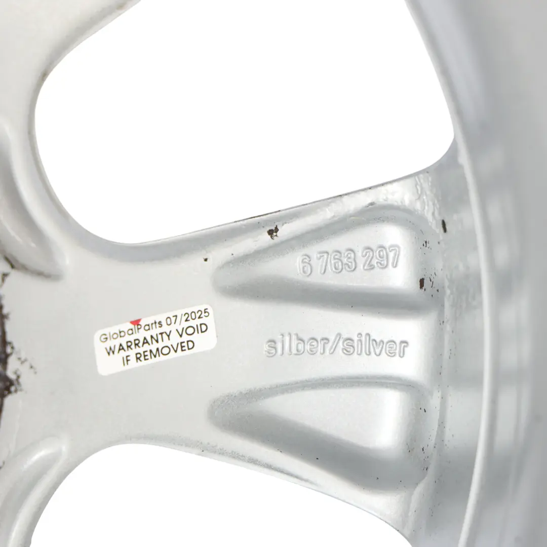 Alloy Rim 16" 6,5J ET:48 7-Spoke 92 to Mini Cooper R50 R52 Silver Wheel with Part number 6763297 Mini Cooper R50 R52 Silver Wheel Alloy Rim 16" 6,5J ET:48 7-Spoke 92 - SKU 6763297-4 - Part number 6763297