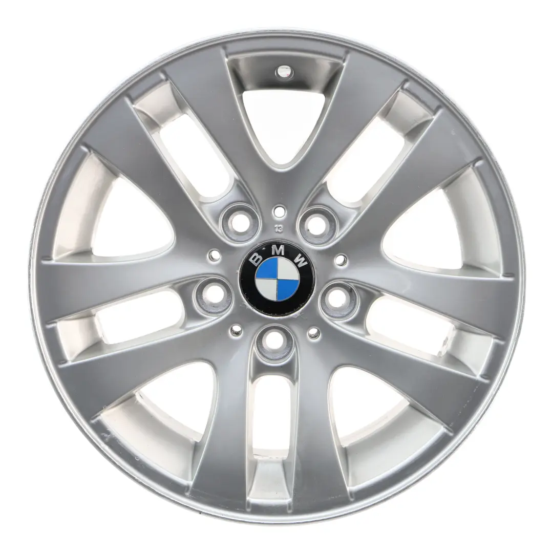 BMW E90 E91 Plata Aluminio Llanta de 16" Rayo Doble 156 7J ET:3 4 - SKU 6765810-2 - Número de pieza 6765810