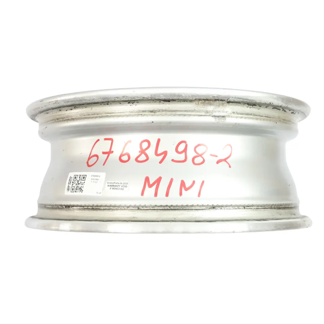 Mini R50 R56 Srebrna Felga Aluminiowa 15" 5,5J ET:45 - SKU 6768498-2 - Numer Części 6768498