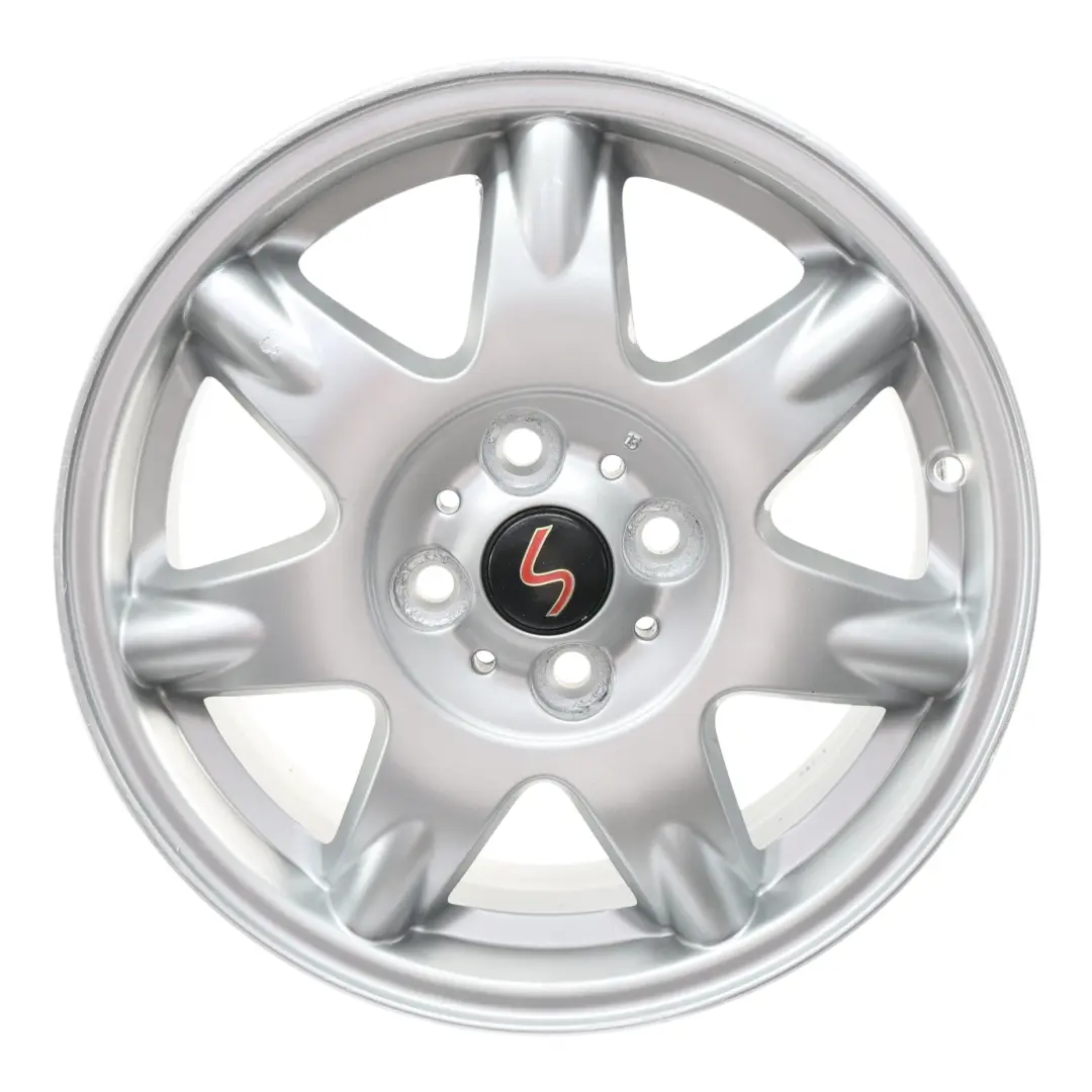 Silberne Leicht Metall Felge 15" ET:45 5,5J für Mini R50 R55 R56 mit Teilenummer 6768972 Mini R50 R55 R56 Silberne Leicht Metall Felge 15" ET:45 5,5J - SKU 6768972-1 - Teilenummer 6768972