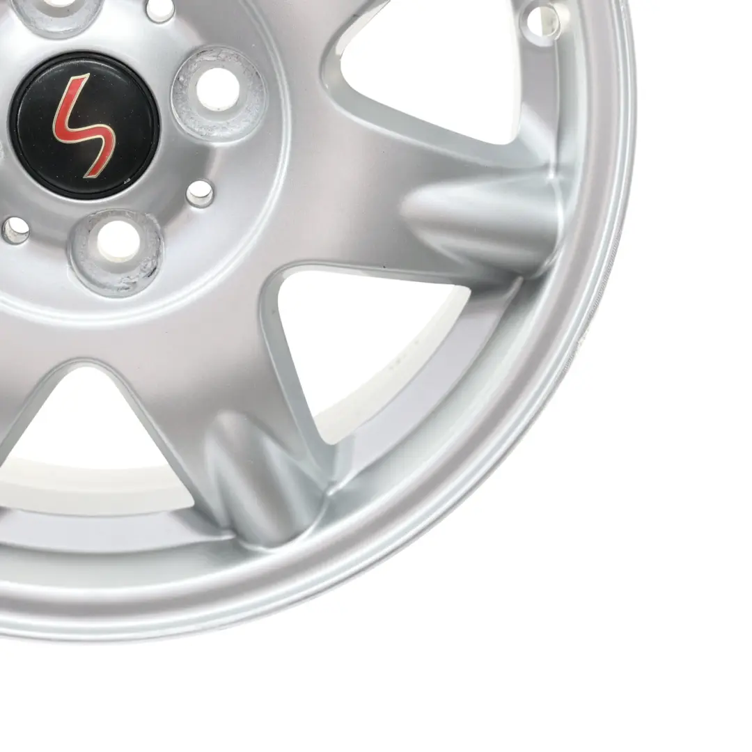 Llanta Aleación Plateada 15" ET:45 5,5J Delta Spoke 96 para Mini R50 R55 R56 con número de pieza 6768972 Mini R50 R55 R56 Llanta Aleación Plateada 15" ET:45 5,5J Delta Spoke 96 - SKU 6768972-1 - Número de pieza 6768972