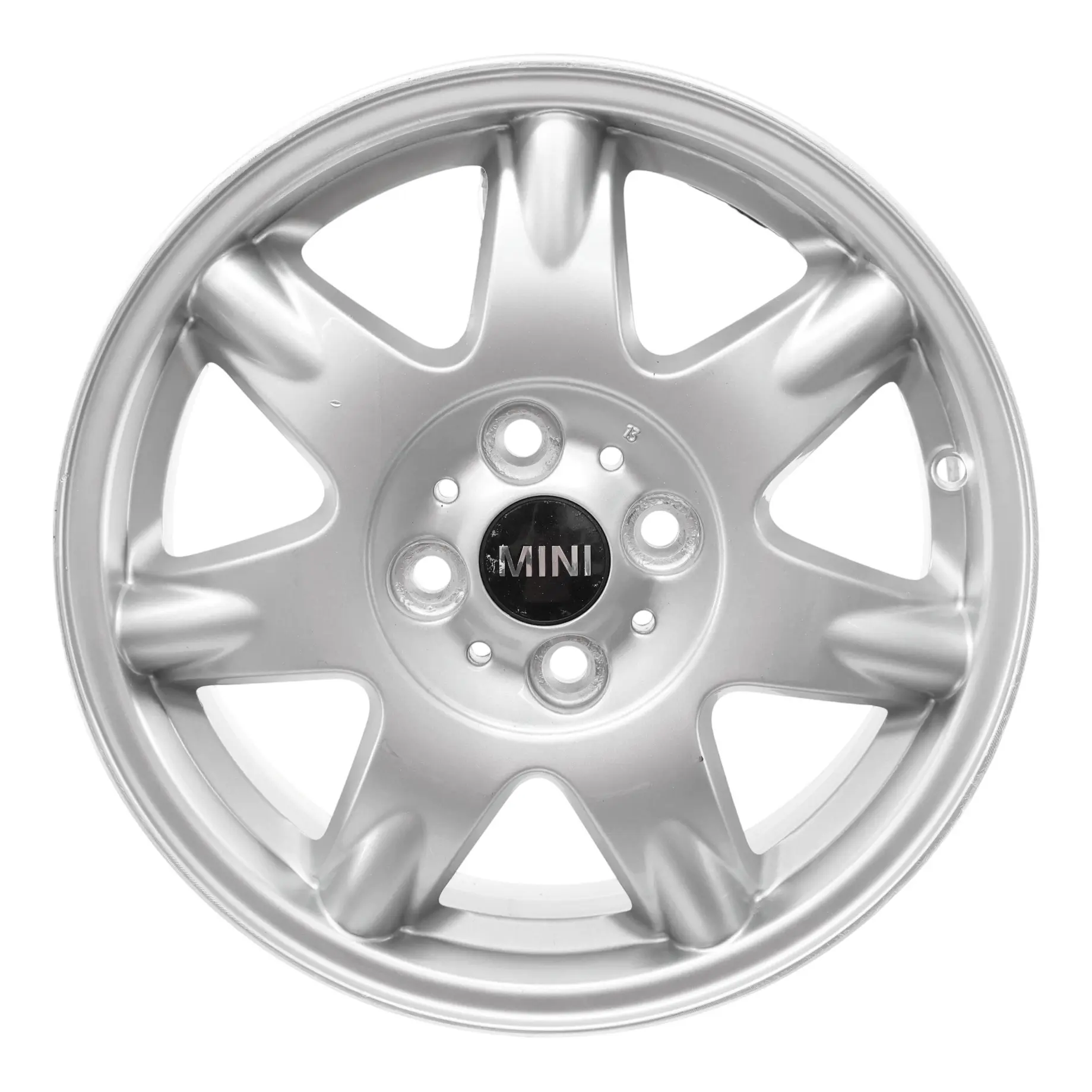 Mini Cooper R50 R55 R56 Argento Cerchio In Lega 15" 5,5J Et:45 Delta Spoke 96