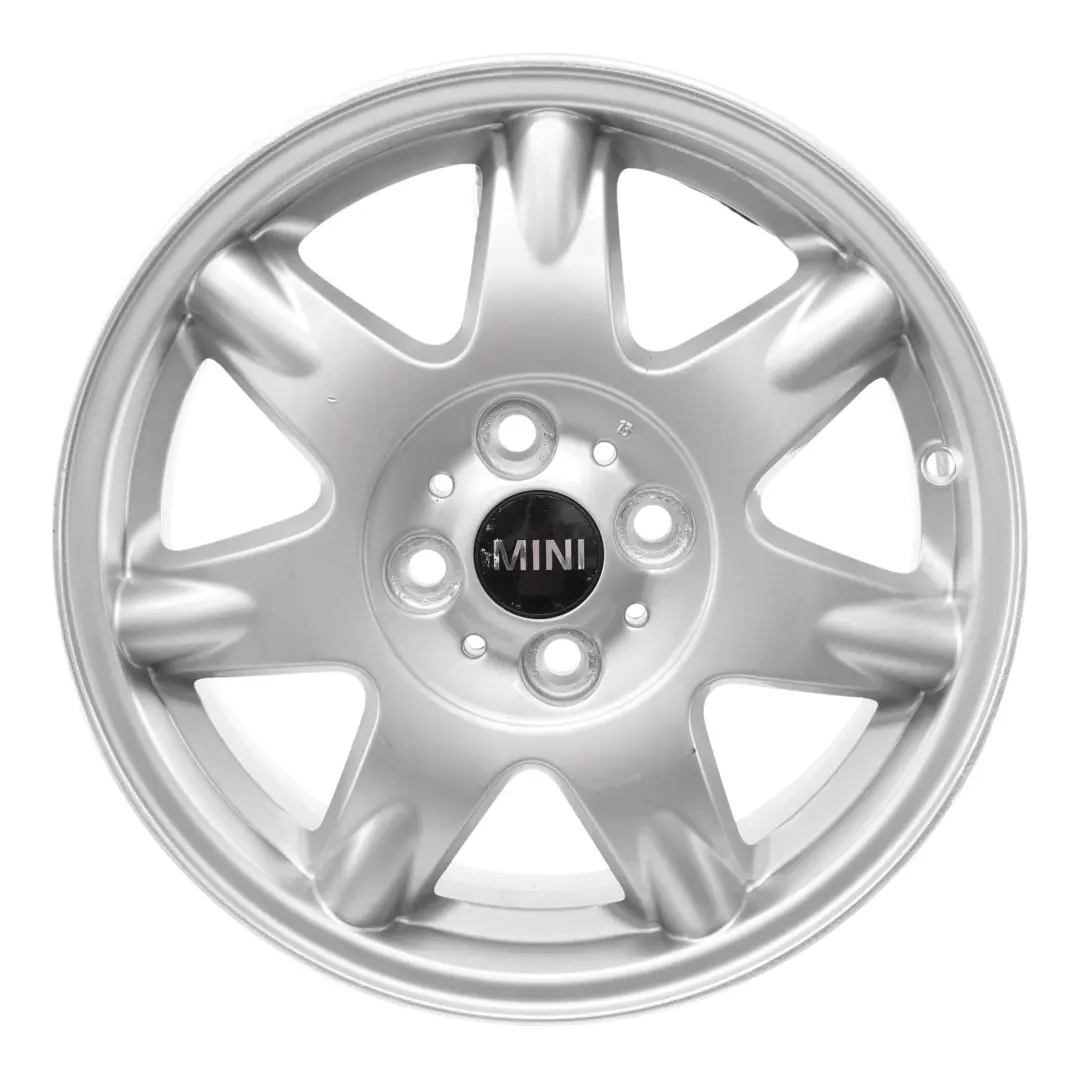 Argento Cerchio In Lega 15" 5,5J Et:45 Delta Spoke 96 per Mini Cooper R50 R55 R56 con numero di parte 6768972 Mini Cooper R50 R55 R56 Argento Cerchio In Lega 15" 5,5J Et:45 Delta Spoke 96 - SKU 6768972-3 - Numero di parte 6768972