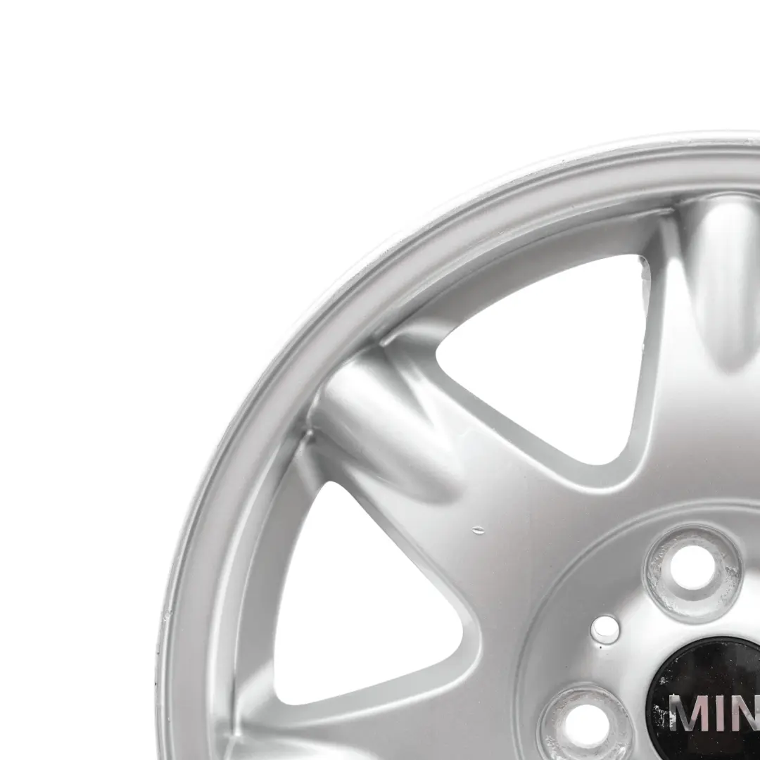 Silber Alufelge Alu Felge 15" ET:45 5,5J für Mini Cooper R55 R56 mit Teilenummer 6768972 Mini Cooper R55 R56 Silber Alufelge Alu Felge 15" ET:45 5,5J - SKU 6768972-3 - Teilenummer 6768972