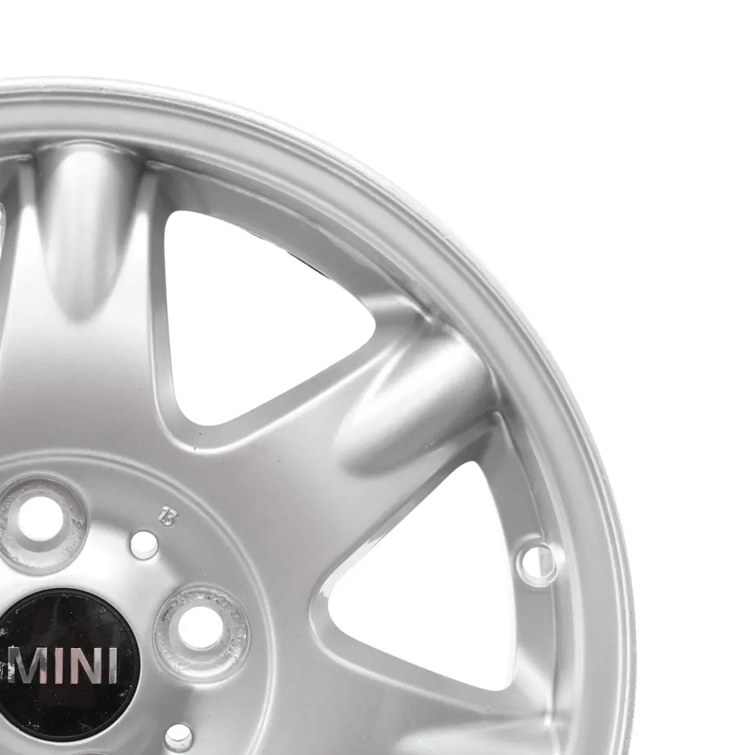 Argento Cerchio In Lega 15" 5,5J Et:45 Delta Spoke 96 per Mini Cooper R50 R55 R56 con numero di parte 6768972 Mini Cooper R50 R55 R56 Argento Cerchio In Lega 15" 5,5J Et:45 Delta Spoke 96 - SKU 6768972-3 - Numero di parte 6768972