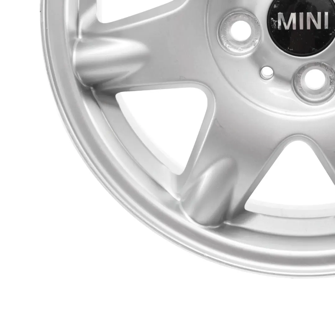 Silber Alufelge Alu Felge 15" ET:45 5,5J für Mini Cooper R55 R56 mit Teilenummer 6768972 Mini Cooper R55 R56 Silber Alufelge Alu Felge 15" ET:45 5,5J - SKU 6768972-3 - Teilenummer 6768972