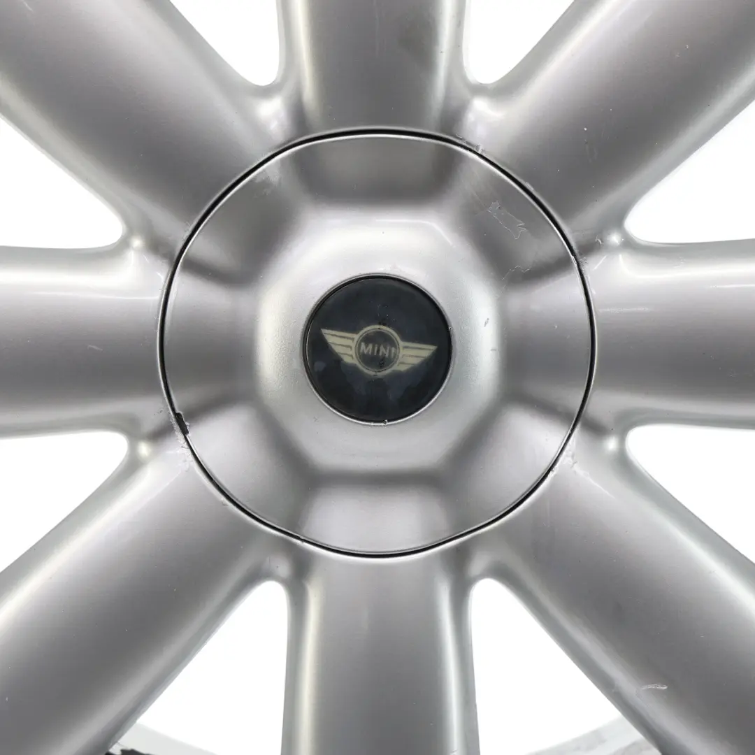 Mini Cooper One R50 R55 R56 R57 Silver Wheel Alloy Rim 17" 7J Crown Spoke 104 - SKU 6769411-3 - Part number 6769411