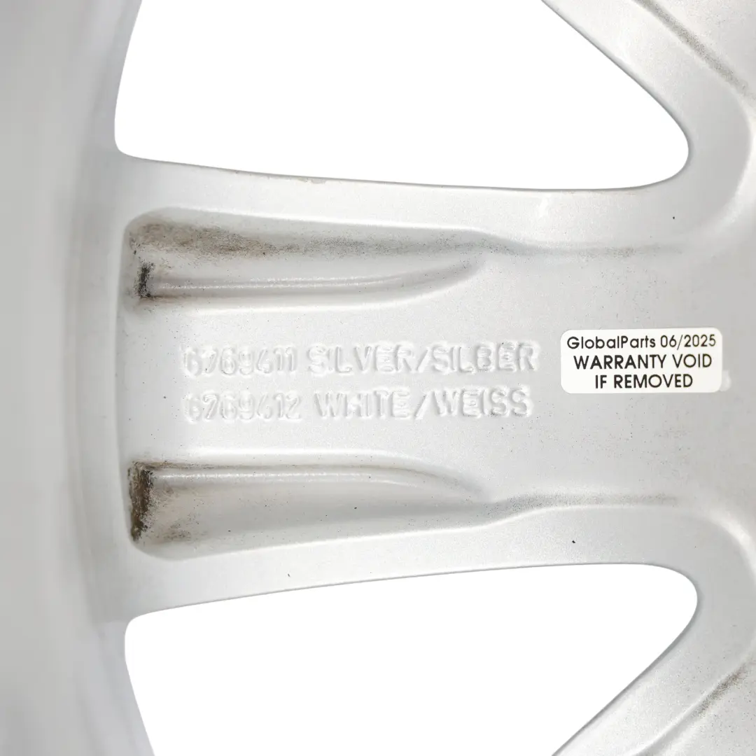Mini Cooper R50 R55 R56 R57 Silver Wheel Alloy Rim 17" 7J Crown Spoke 104 - SKU 6769411-5 - Part number 6769411