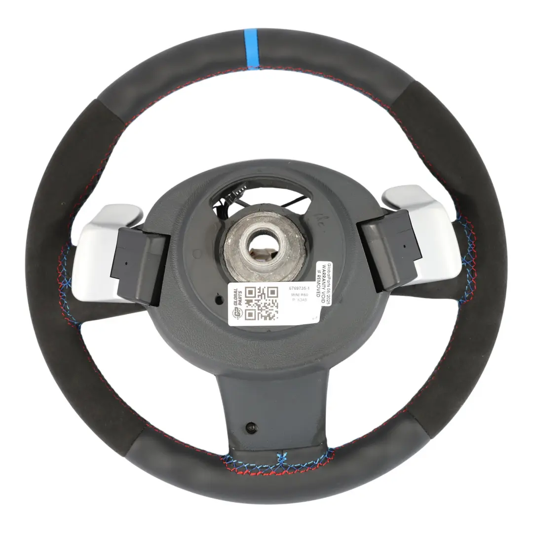 Kierownica Sport NOWA Czarna Skóra Łopatki do Mini Cooper R50 R53 o numerze 6769735 Mini Cooper R50 R53 Kierownica Sport NOWA Czarna Skóra Łopatki - SKU 6769735-1 - Numer Części 6769735