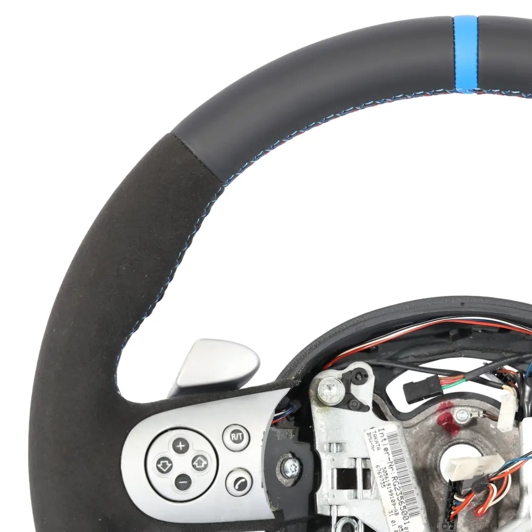 Leather Sport Steering Wheel Steptronic to Mini Cooper R50 R52 R53 NEW Black with Part number 6769735 Mini Cooper R50 R52 R53 NEW Black Leather Sport Steering Wheel Steptronic - SKU 6769735-1 - Part number 6769735