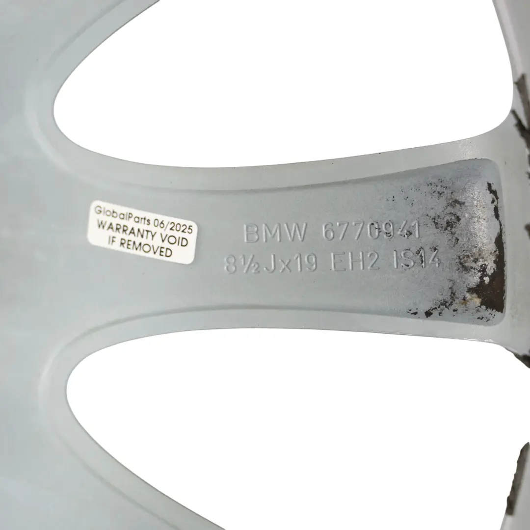  Light Alloy BMW E63 E64 Silver Wheel Rim 19" Star Spoke 218 8,5J ET:14 - SKU 6770941-2 - Part number 6770941