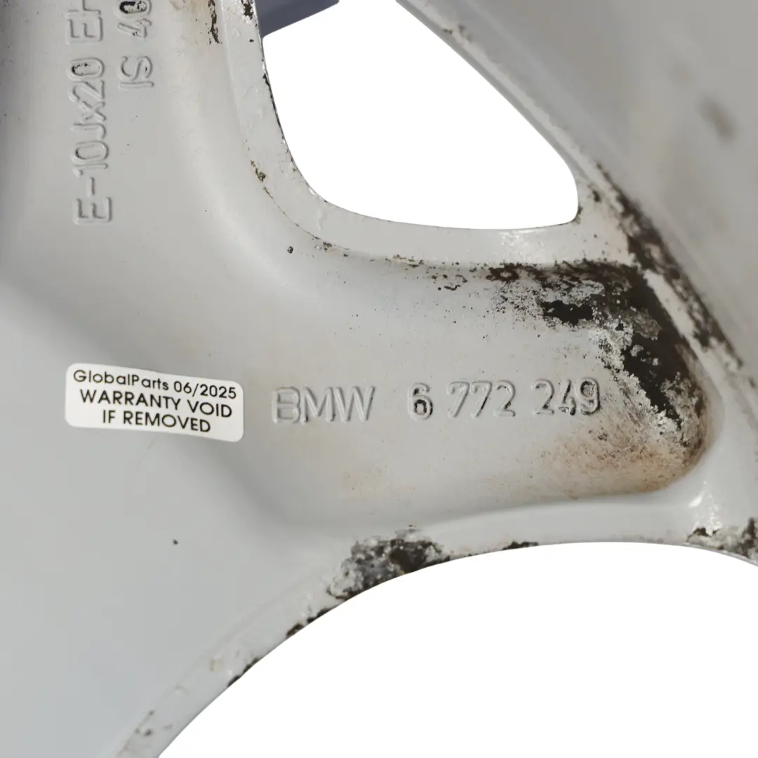 Front Wheel Alloy Rim 20" Y-spoke 214 10J ET:40 to BMW X5 E70 X6 E71 with Part number 6772249 BMW X5 E70 X6 E71 Front Wheel Alloy Rim 20" Y-spoke 214 10J ET:40 - SKU 6772249-1 - Part number 6772249