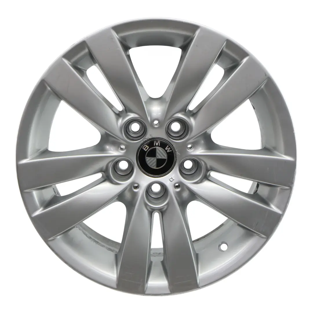 BMW 3 er E90 E91 E92 Silber Alu Felge Alufelge 17" Doppelspeiche 161 ET:34 8J - SKU 6775599-2 - Teilenummer 6775599