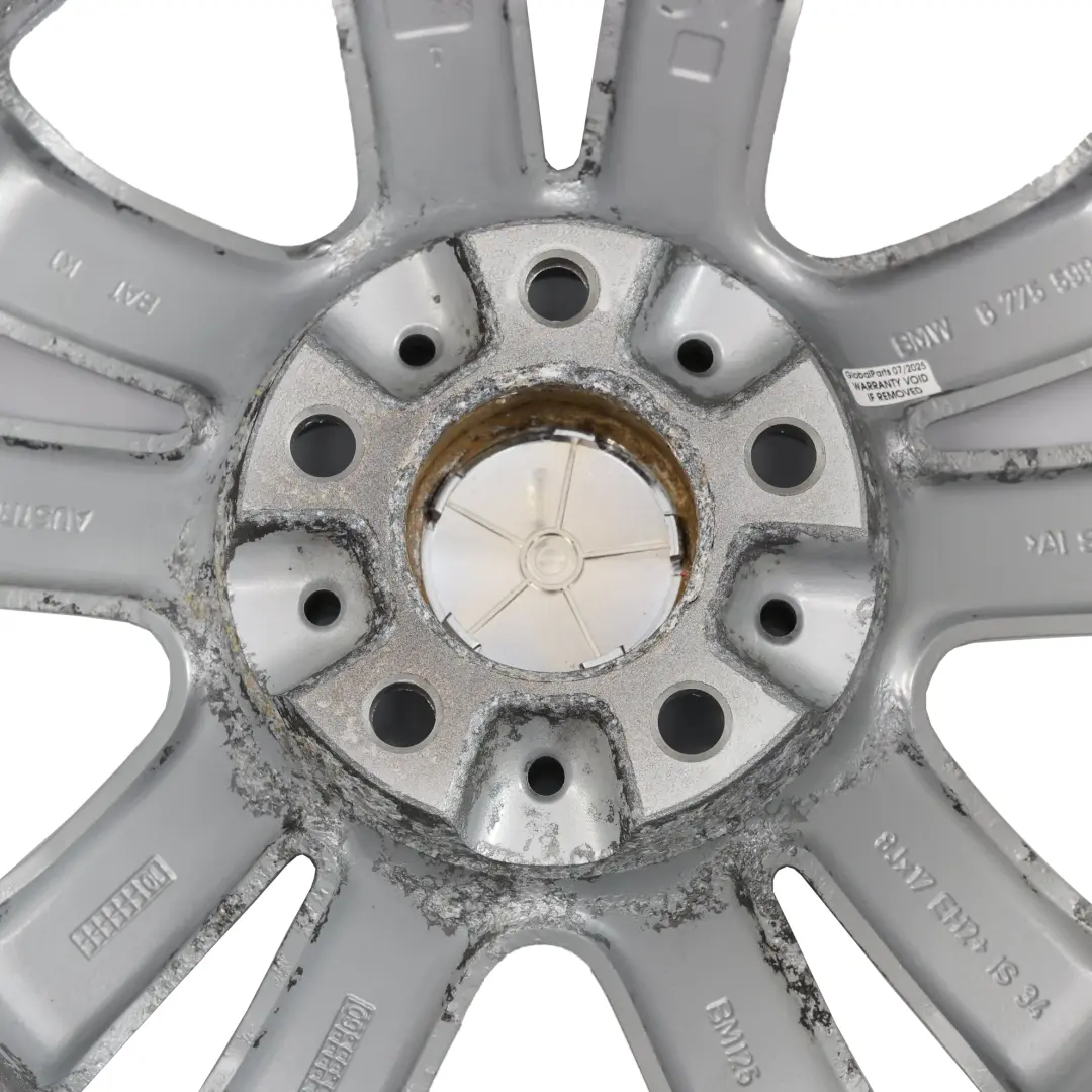 BMW E90 E91 E92 E93 Silver Alloy Wheel Rim 17" Double Spoke 161 ET:34 8J - SKU 6775599-2 - Part number 6775599