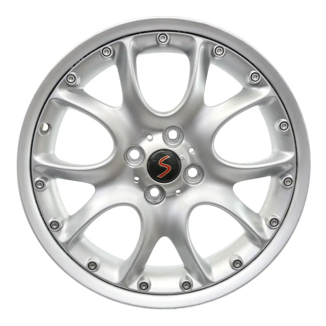 Mini Cooper R50 R53 R53 R56 Silber Felge 7J 17" ET:48 Web Spoke Composite 98 - SKU 6775686-2 - Teilenummer 6775686
