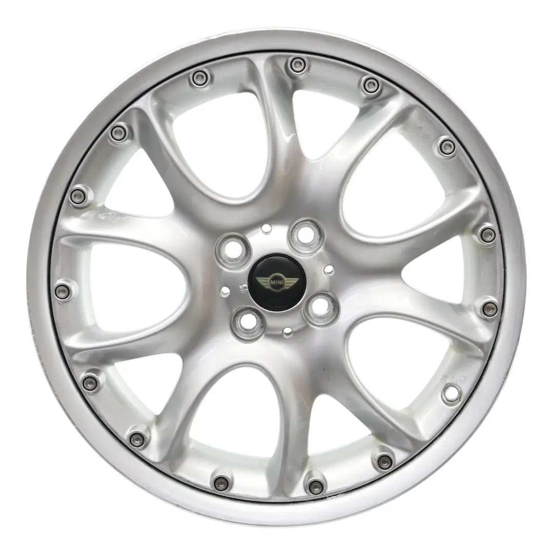 Mini Cooper R50 R53 R56 Silver Wheel Alloy Rim 17" ET:48 7J Web Cross Spoke 98 - SKU 6775686-3 - Part number 6775686