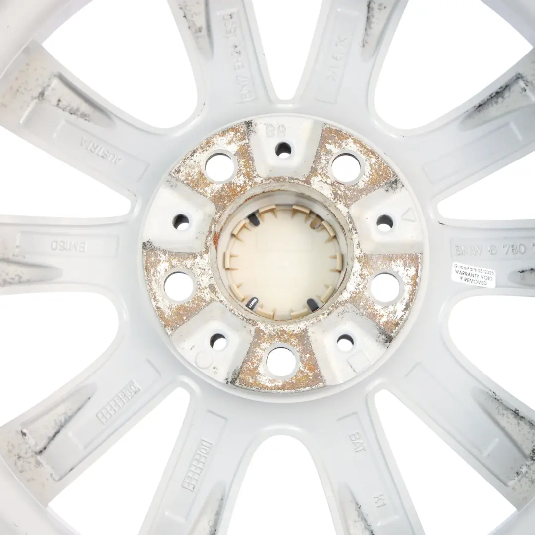 BMW F10 F11 F12 Silver Alloy Wheel Rim 17" V Spoke 236 8J ET:30 - SKU 6780720-2 - Part number 6780720
