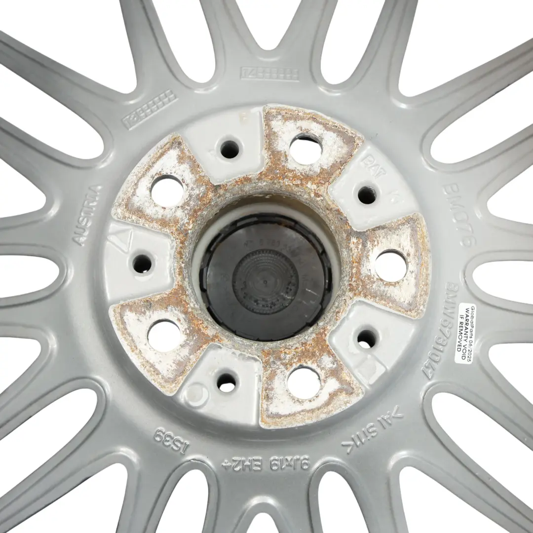 BMW E90 E91 Felga Aluminiowa Tył Tylna 19" 9J ET:39 Szara - SKU 6781047-3 - Numer Części 6781047