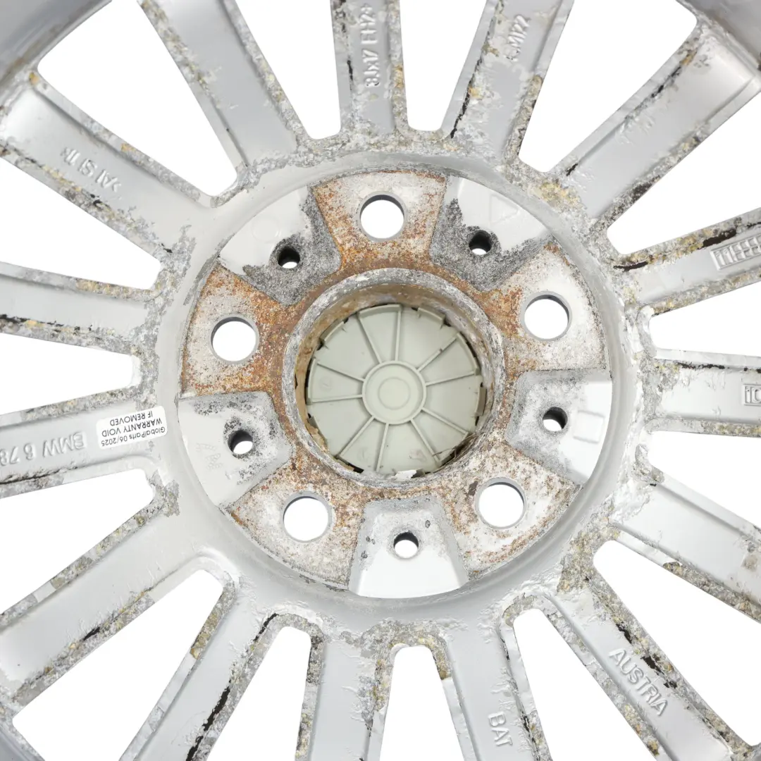 Light Alloy Wheel Rim 17" Multispoke 284 8J ET:34 to BMW E90 E91 E92 Silver with Part number 6783630 BMW E90 E91 E92 Silver Light Alloy Wheel Rim 17" Multispoke 284 8J ET:34 - SKU 6783630-1 - Part number 6783630