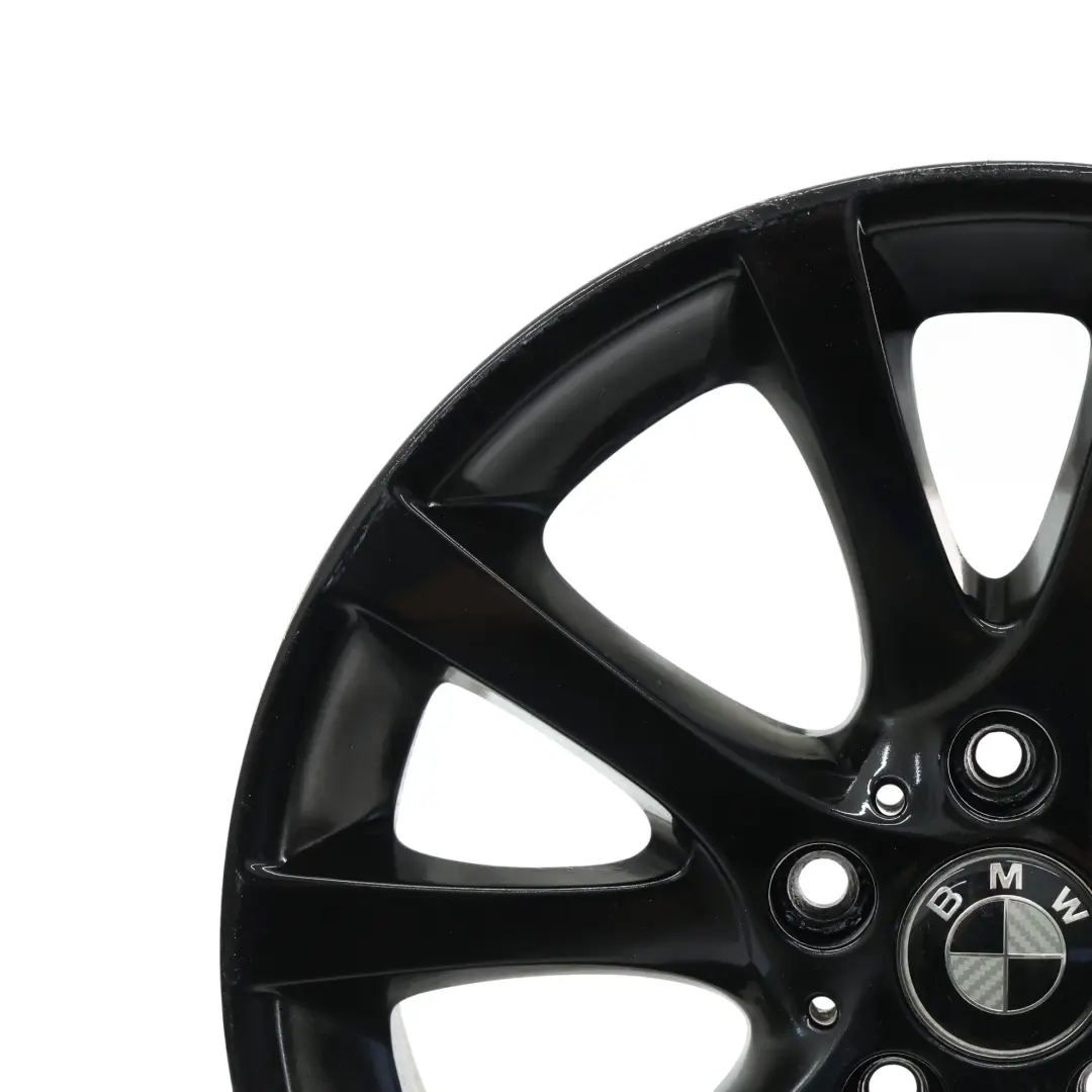  Cerchione BMW E81 E82 E87 LCI In Lega 18" 7,5J ET:49 Raggi A V Nero - SKU 6795563-1 - Numero di parte 6795563