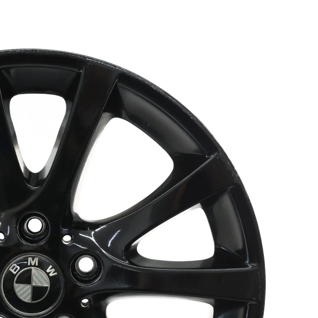  Cerchione BMW E81 E82 E87 LCI In Lega 18" 7,5J ET:49 Raggi A V Nero - SKU 6795563-1 - Numero di parte 6795563