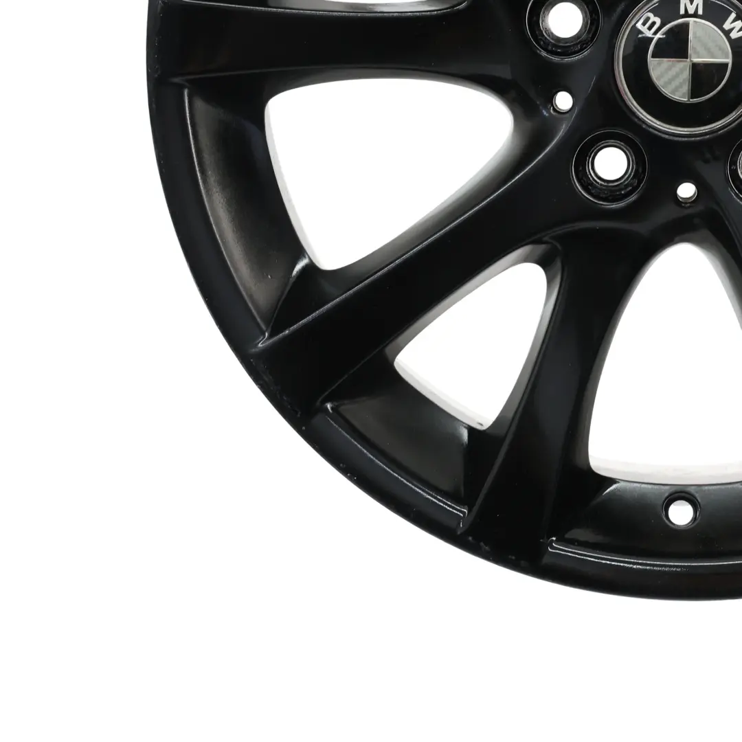  Cerchione BMW E81 E82 E87 LCI In Lega 18" 7,5J ET:49 Raggi A V Nero - SKU 6795563-1 - Numero di parte 6795563
