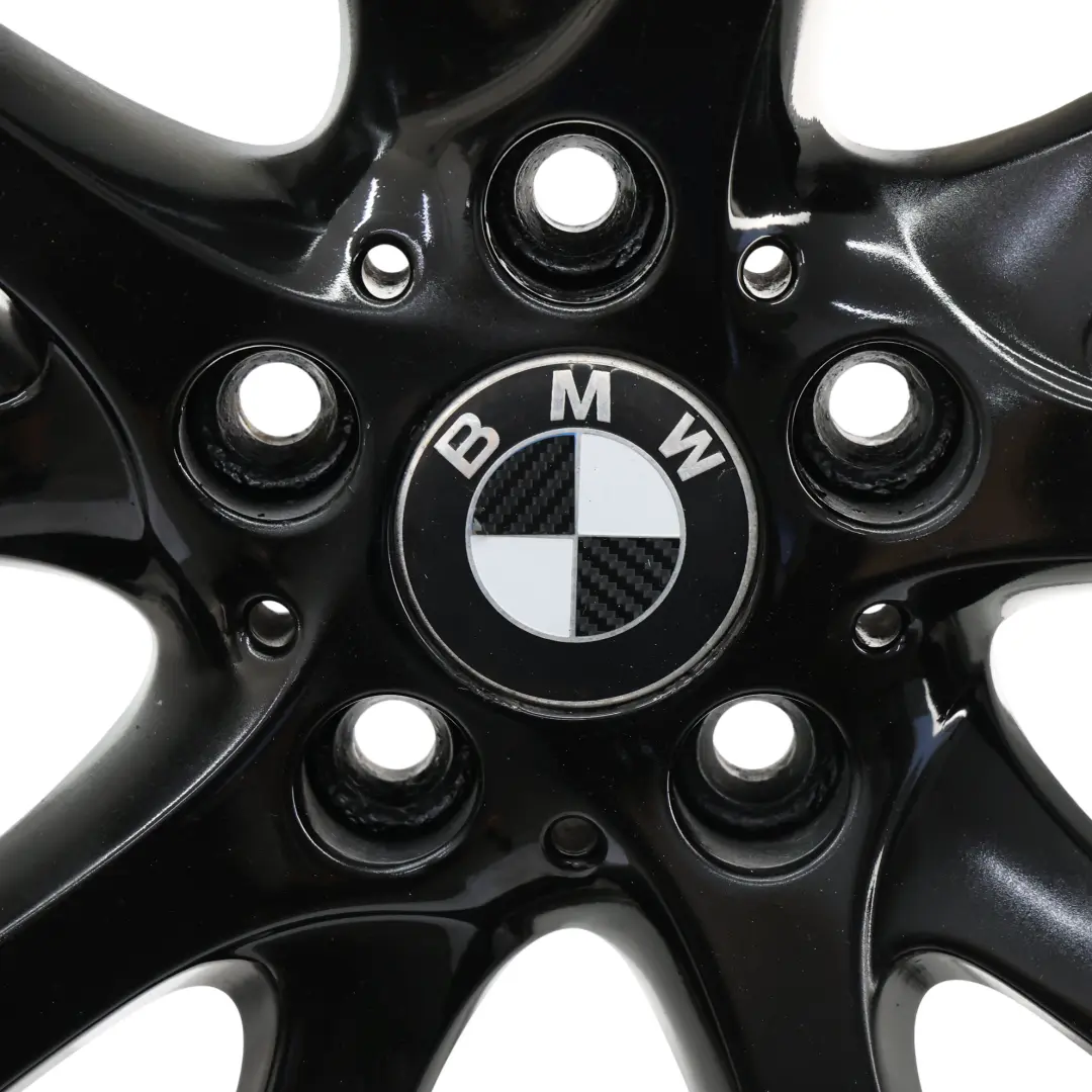  Cerchione BMW E81 E82 E87 LCI In Lega 18" 7,5J ET:49 Raggi A V Nero - SKU 6795563-2 - Numero di parte 6795563