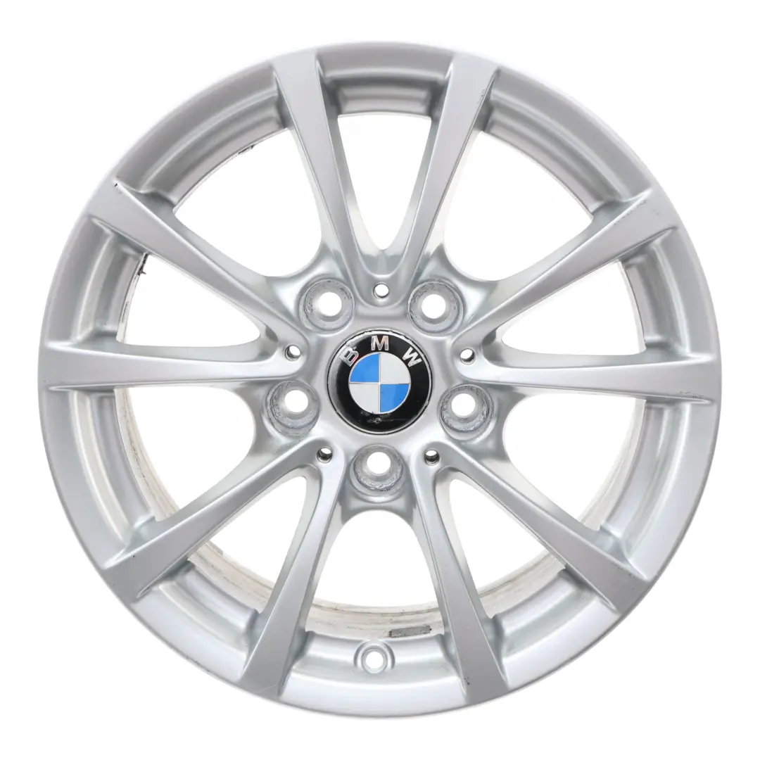 BMW F30 F31 F36 Cerchio Lega Argento 16" 7J ET:31 V-spoke 390 - SKU 6796236-1 - Numero di parte 6796236