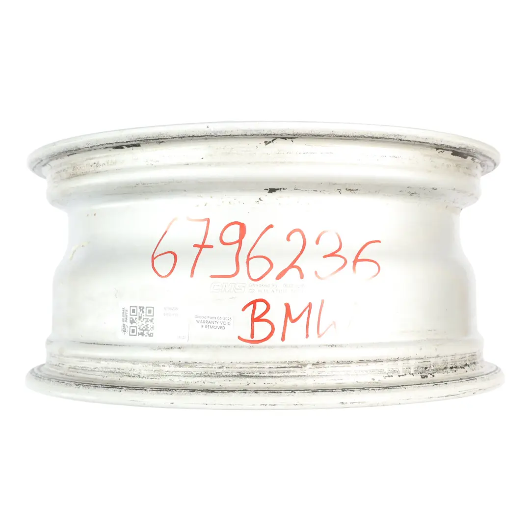 BMW F30 F31 F36 Wheel Rim Alloy 16" 7J ET:31 V-spoke Silver 390 - SKU 6796236 - Part number 6796236