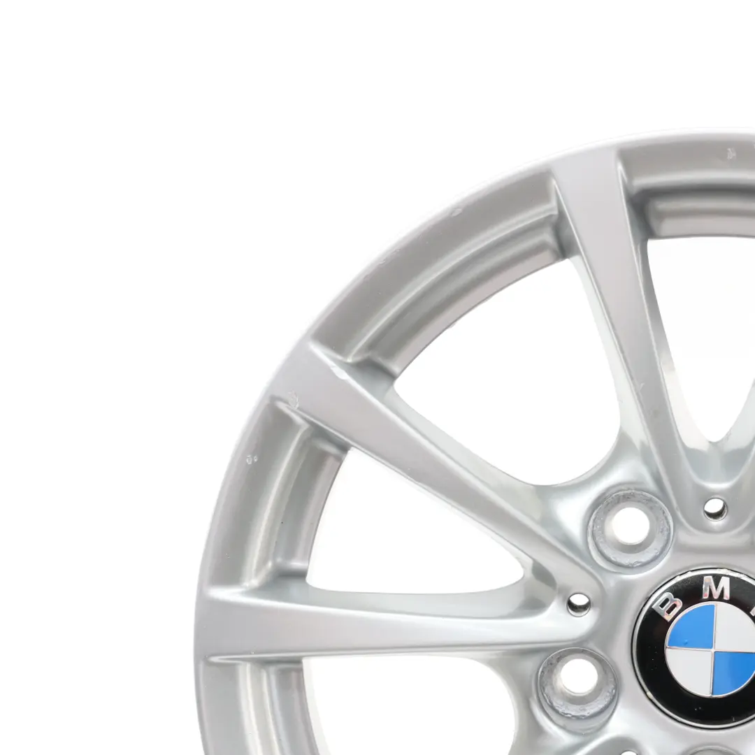 BMW F30 F31 F36 Silberne Leichtmetallfelge 16" 7J ET:31 V-Speiche 390 - SKU 6796236 - Teilenummer 6796236
