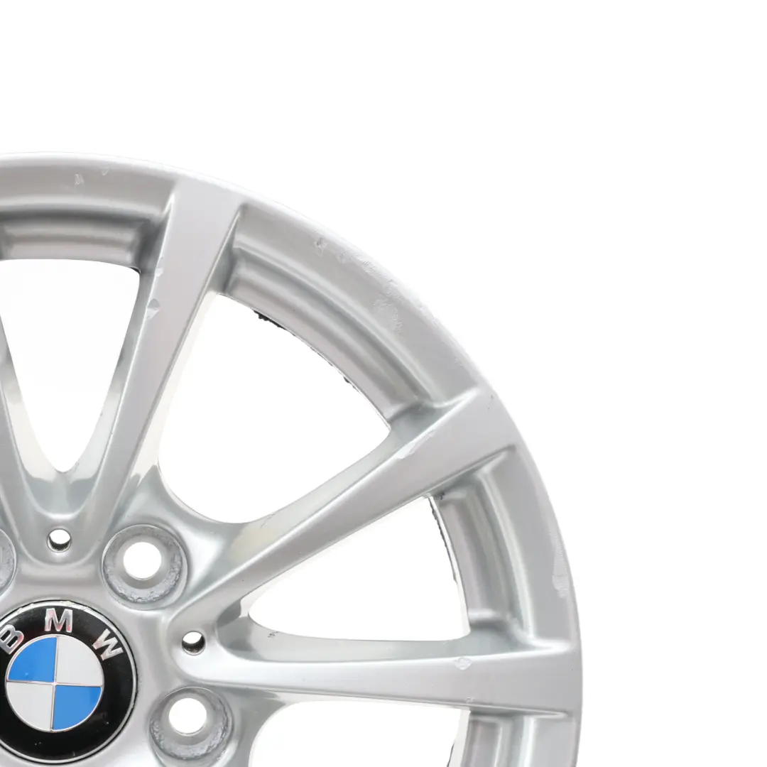 BMW F30 F31 F36 Silberne Leichtmetallfelge 16" 7J ET:31 V-Speiche 390 - SKU 6796236 - Teilenummer 6796236