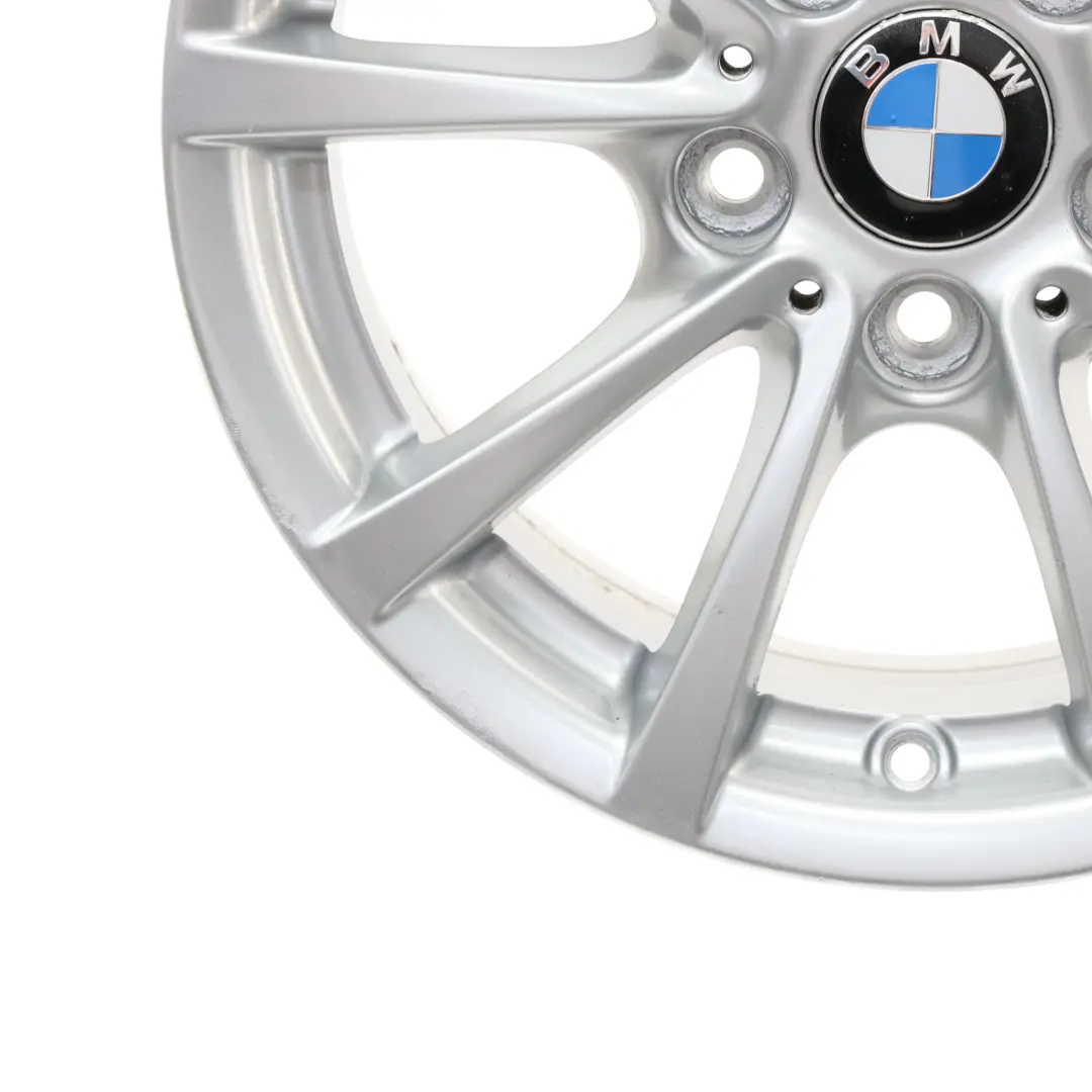 Rim Alloy 16" 7J ET:31 V-spoke Silver 390 to BMW F30 F31 F36 Wheel with Part number 6796236 BMW F30 F31 F36 Wheel Rim Alloy 16" 7J ET:31 V-spoke Silver 390 - SKU 6796236 - Part number 6796236