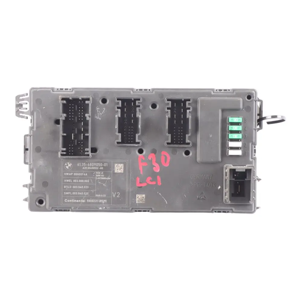 BMW F20 F30 F36 Elettronico Posteriore REM Scatola Fusibili V2 ECU 6809050
