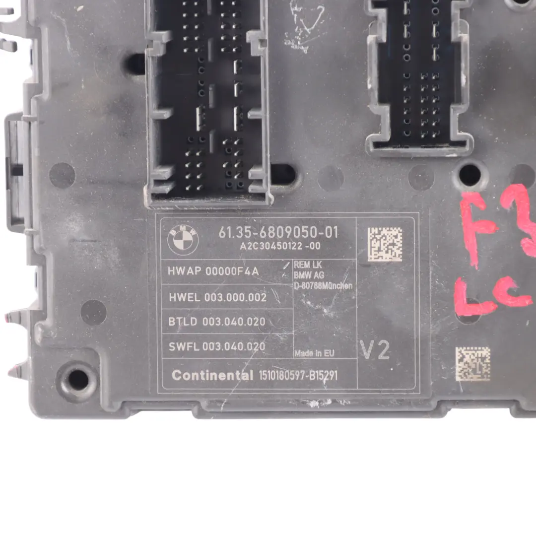 Electronic Module REM Fuse Box Control Unit V2 ECU to BMW F20 F30 Rear with Part number 6809050 BMW F20 F30 Rear Electronic Module REM Fuse Box Control Unit V2 ECU - SKU 6809050 - Part number 6809050