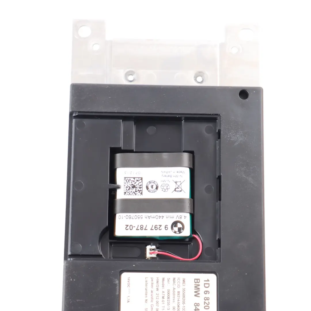 Bluetooth Module BMW F20 LCI F22 X3 F25 F32 Telematics Control Unit to with Part number 6820729 Bluetooth Module BMW F20 LCI F22 X3 F25 F32 Telematics Control Unit - SKU 6820729 - Part number 6820729