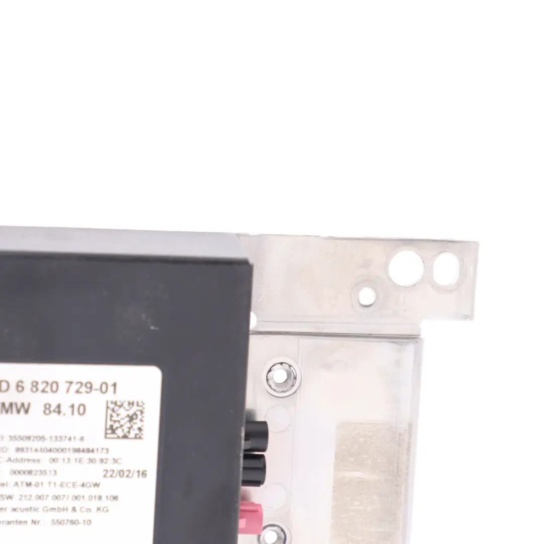Bluetooth Module BMW F20 LCI F22 X3 F25 F32 Telematics Control Unit to with Part number 6820729 Bluetooth Module BMW F20 LCI F22 X3 F25 F32 Telematics Control Unit - SKU 6820729 - Part number 6820729