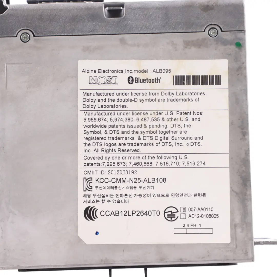  Head Unit BMW F10 F20 F30 Navigation Sat Nav High Control Module Japan - SKU 6826794 - Part number 6826794