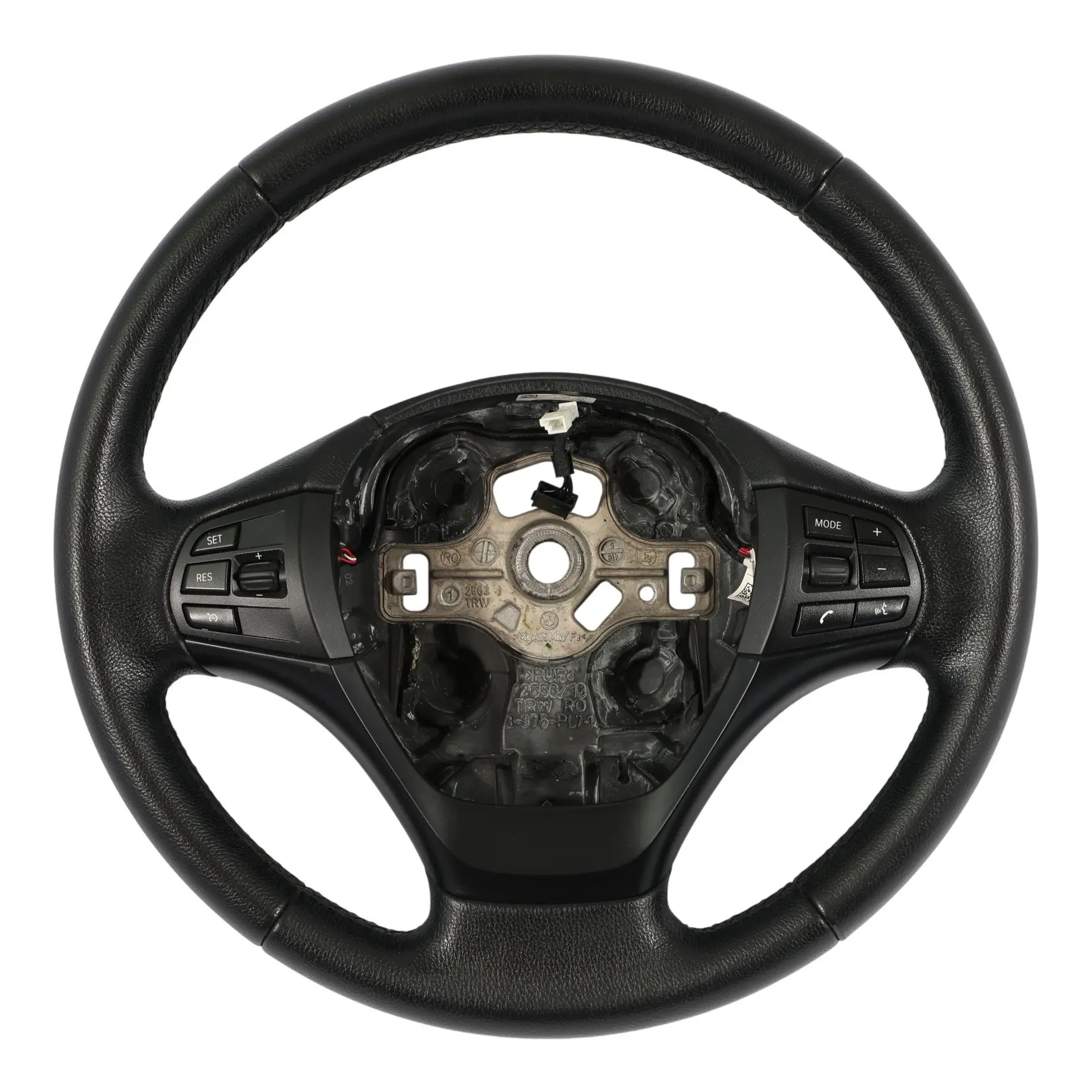 BMW F20 F21 F22 F23 F30 F31 F34 Black Leather Steering Wheel