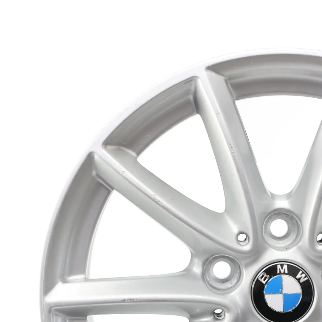 Alloy Wheel Rim 16" ET:52 7J V-spoke 471 Reflexsilber to BMW F45 F46 Silver with Part number 6855080 BMW F45 F46 Silver Alloy Wheel Rim 16" ET:52 7J V-spoke 471 Reflexsilber - SKU 6855080-3 - Part number 6855080