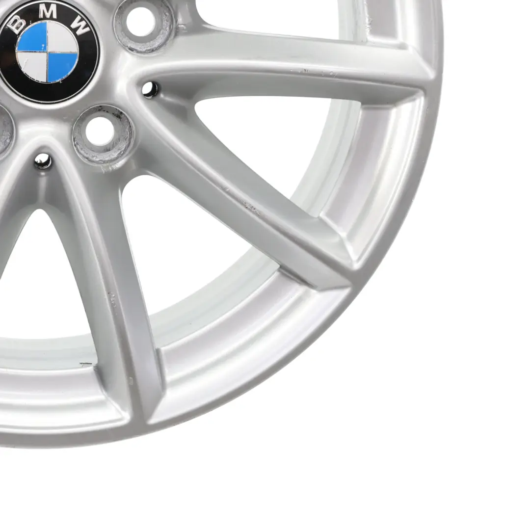 Alloy Wheel Rim 16" ET:52 7J V-spoke 471 Reflexsilber to BMW F45 F46 Silver with Part number 6855080 BMW F45 F46 Silver Alloy Wheel Rim 16" ET:52 7J V-spoke 471 Reflexsilber - SKU 6855080-3 - Part number 6855080