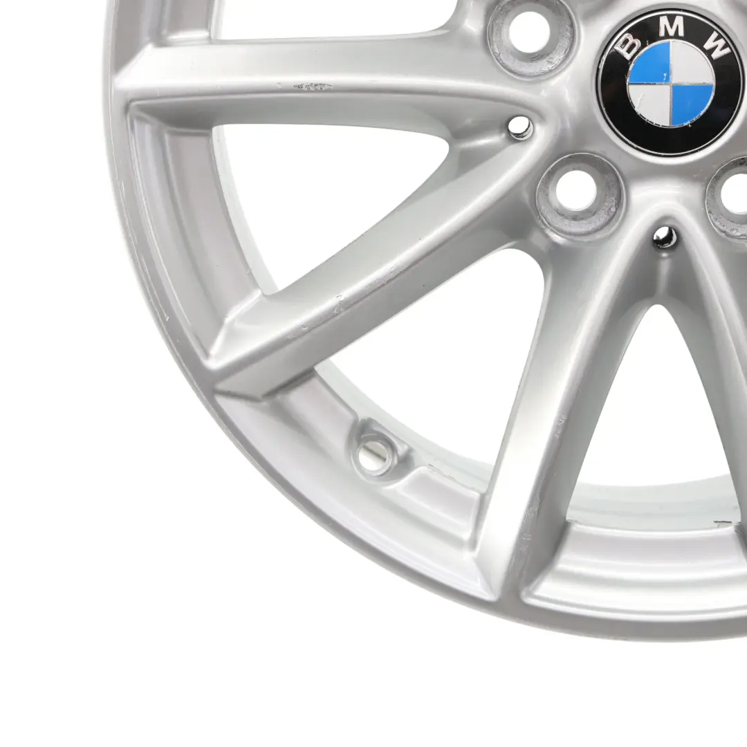 Alloy Wheel Rim 16" ET:52 7J V-spoke 471 Reflexsilber to BMW F45 F46 Silver with Part number 6855080 BMW F45 F46 Silver Alloy Wheel Rim 16" ET:52 7J V-spoke 471 Reflexsilber - SKU 6855080-3 - Part number 6855080