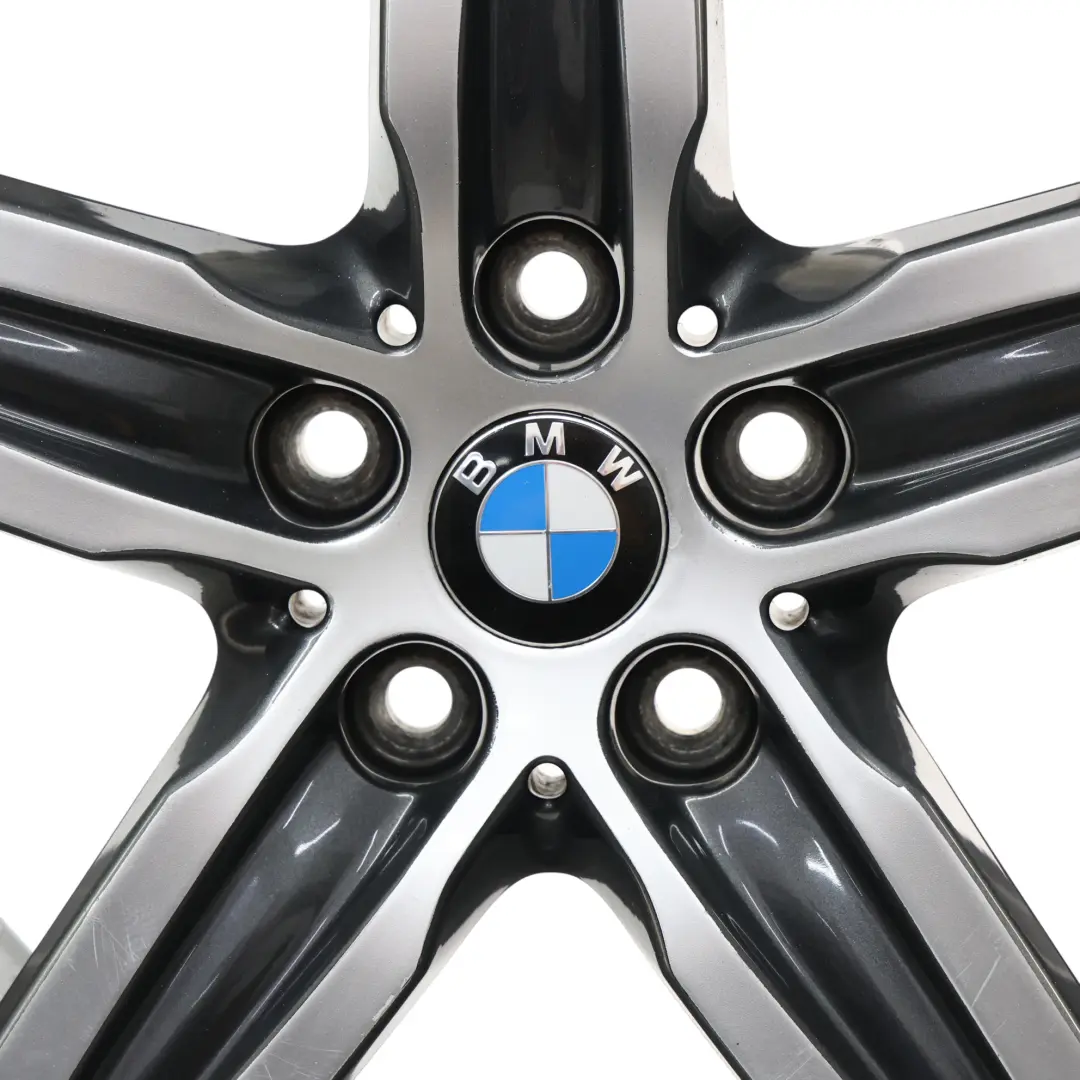 BMW F45 F46 Orbitgrey Alloy Wheel Rim 17" 7,5J ET:54 Star Spoke 379 - SKU 6855091-3 - Part number 6855091