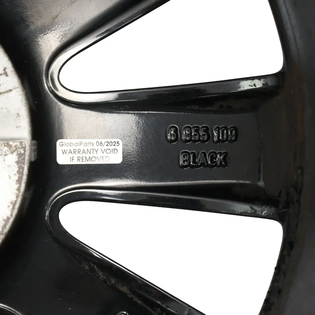 Mini Cooper F55 F56 Black Wheel Alloy Rim 17" ET:54 7J Cosmos Spoke 499 - SKU 6855109-4 - Part number 6855109