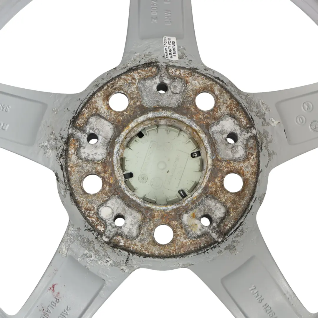 BMW F20 F21 F22 F23 Silver Wheel Alloy Rim 16" ET:40 7J Star Spoke 654 - SKU 6866302-1 - Part number 6866302