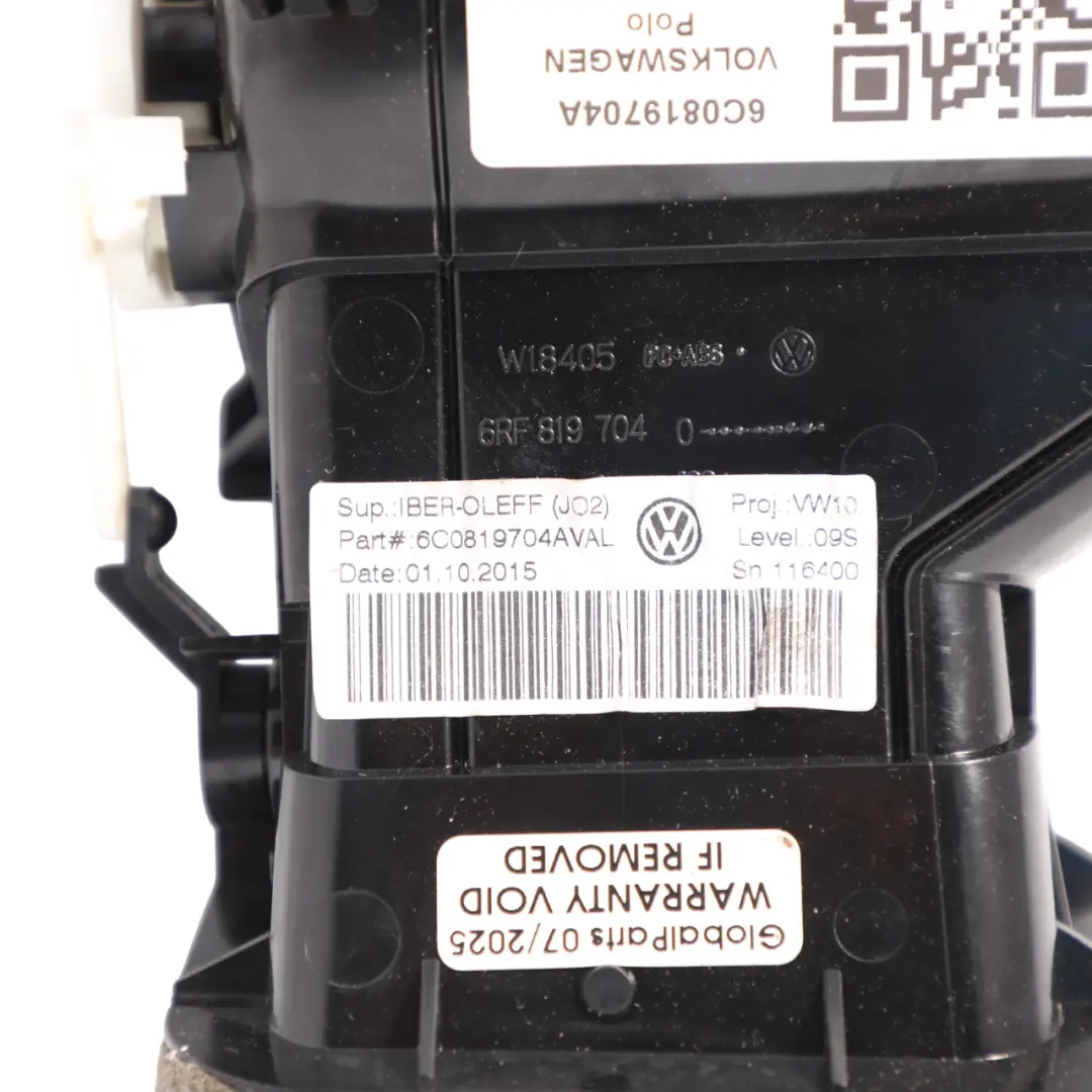 Luftauslass Armaturenbrett Vorne Rechts Lüfter A/C für VW Polo 5 6R mit Teilenummer 6C0819704A VW Polo 5 6R Luftauslass Armaturenbrett Vorne Rechts Lüfter A/C - SKU 6C0819704A - Teilenummer 6C0819704A