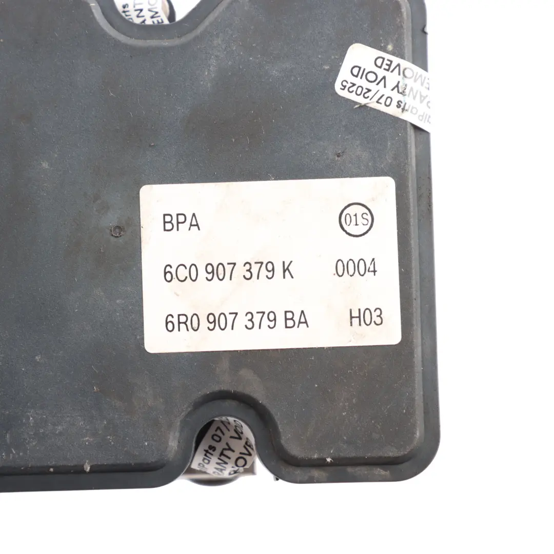 ABS Pump Wheel Braking Control Unit Module 6R0907379BA to VW Polo 6C with Part number 6C0907379K VW Polo 6C ABS Pump Wheel Braking Control Unit Module 6R0907379BA - SKU 6C0907379K - Part number 6C0907379K