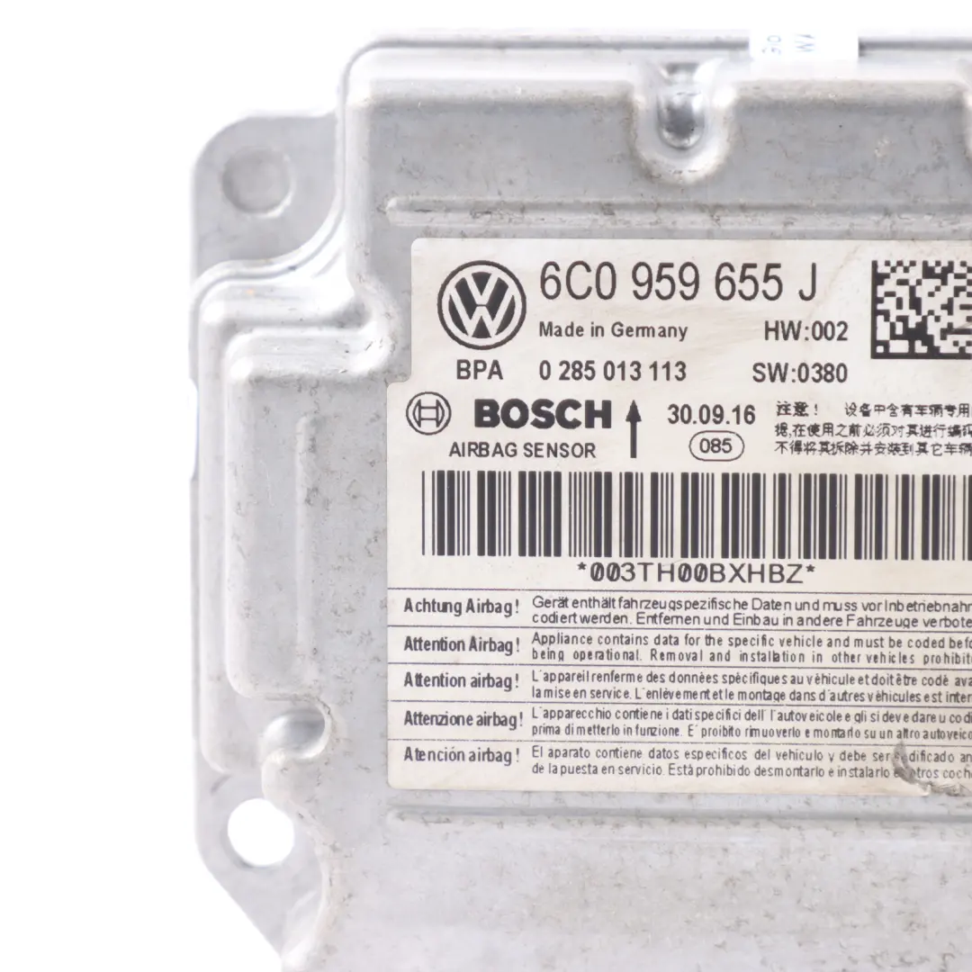  Control Unit Seat Ibiza 6J VW Polo 6C 6R Air Module Unit ECU Bosch - SKU 6C0959655J - Part number 6C0959655J